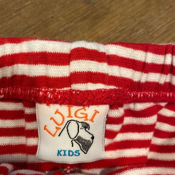 Red and White Stripe Leggings - Picture 2 of 5